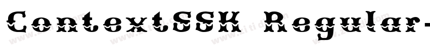 ContextSSK Regular字体转换 ContextSSK Regular字体转换